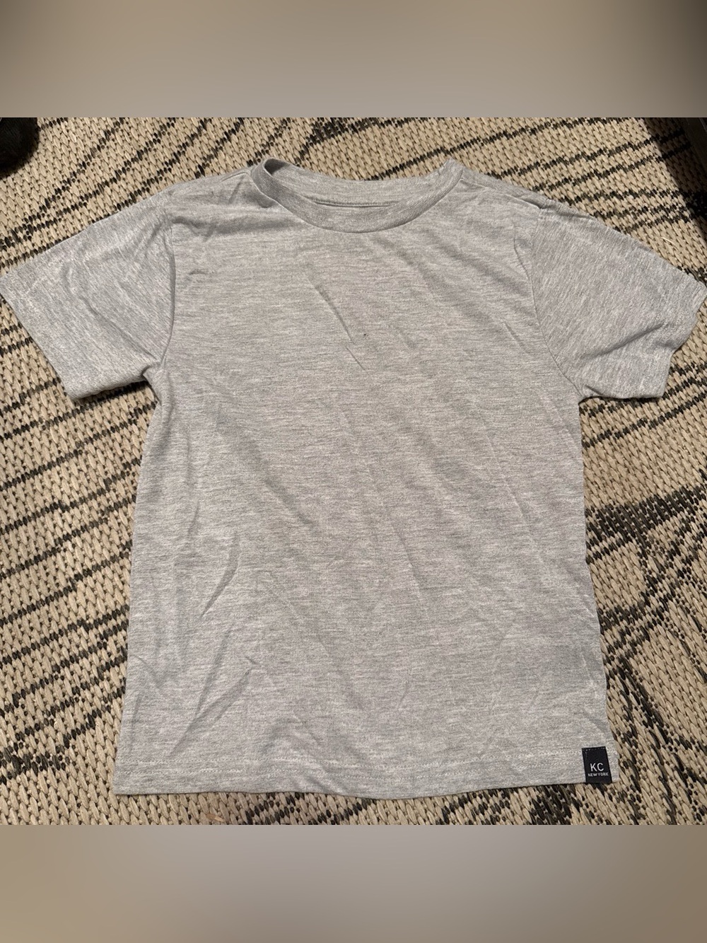 Kids Heather Gray Short-Sleeve Crewneck Tee Keneth Cole size 5/6
